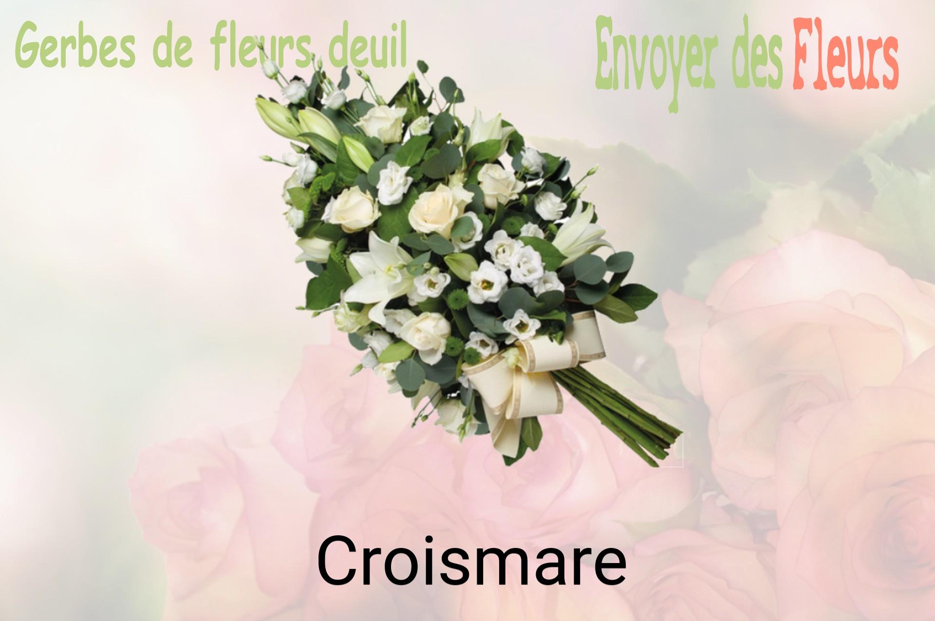 Gerbe de fleurs de deuil livrée à Croismare